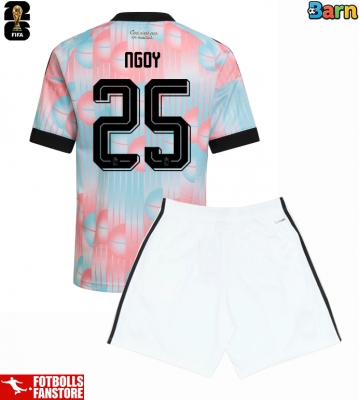 Belgien Nathan Ngoy #25 Bortatröja Barn VM 2026 Kortärmad (+ Korta byxor)
